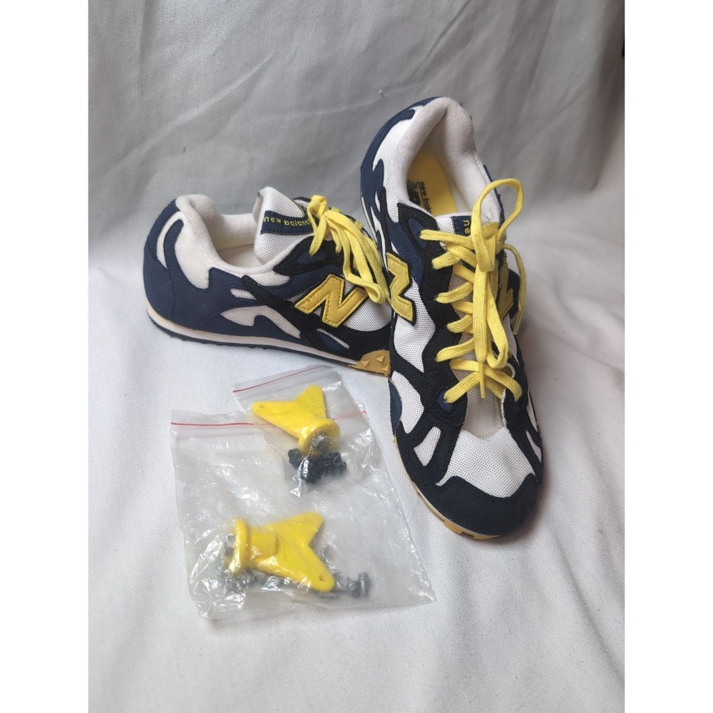 New Balance Rs 230 Mens Size 10 Blue Yellow Running Track Racing Cleats Shoes